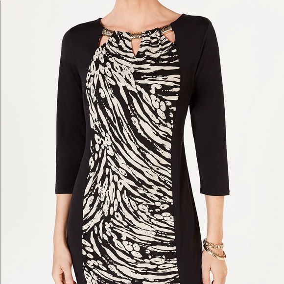 JM TRIPLE KEY HOLE SHEATH DRESS - Picture 6 of 6